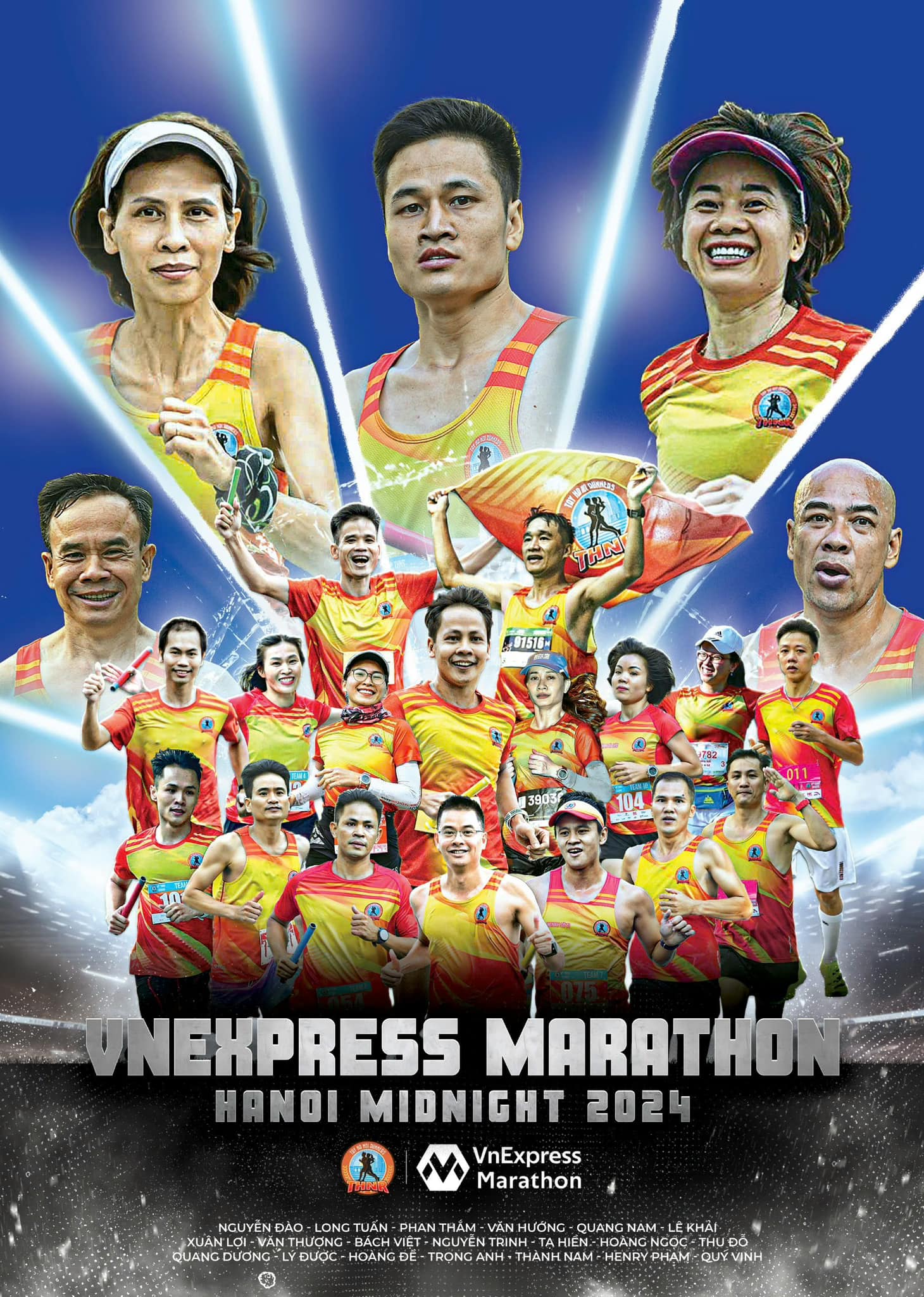 Thi đấu đồng đội Vnexpress Marathon HaNoi Midnight 2024
