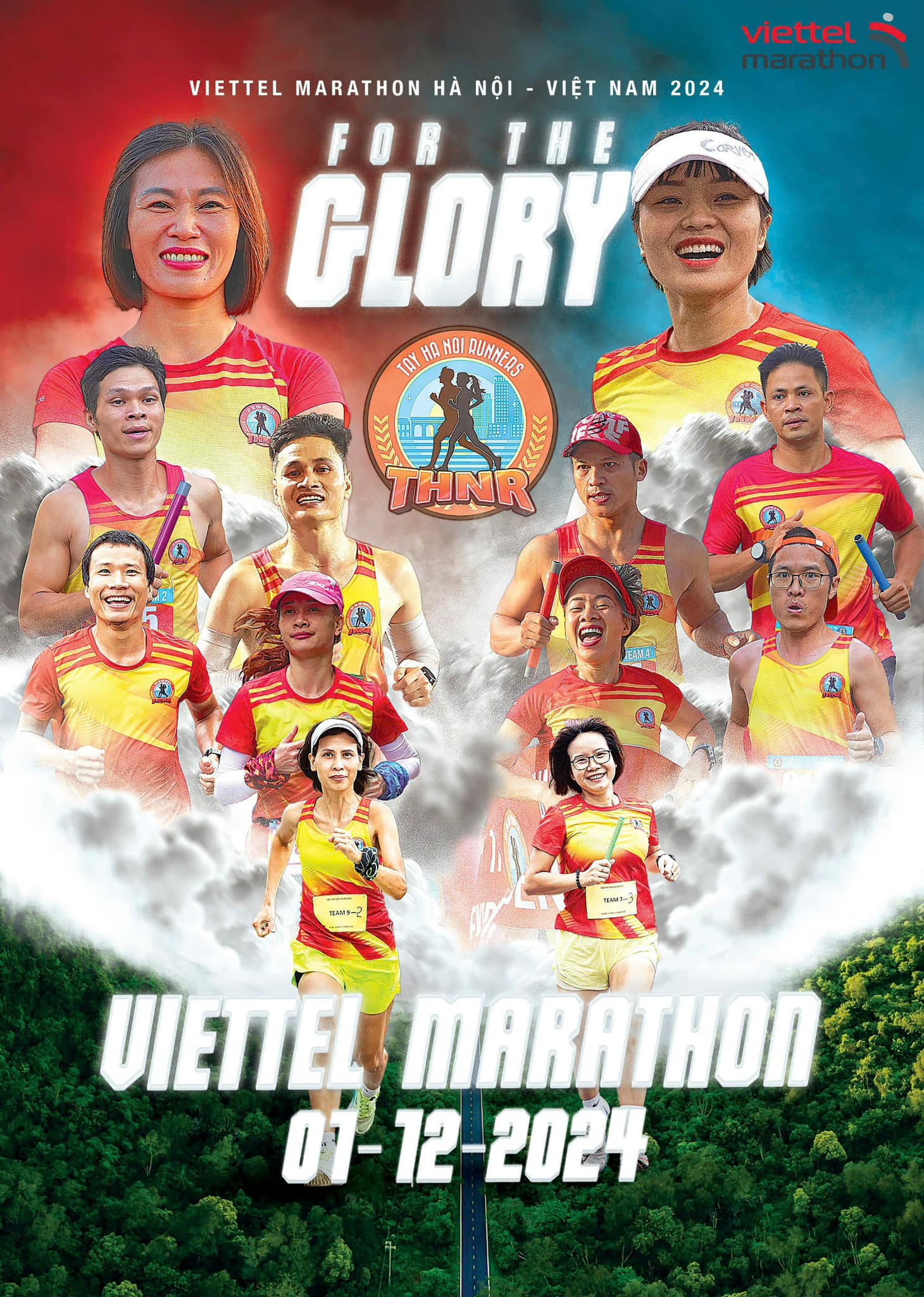 Thi đấu đồng đội tại Viettel Marathon 2024